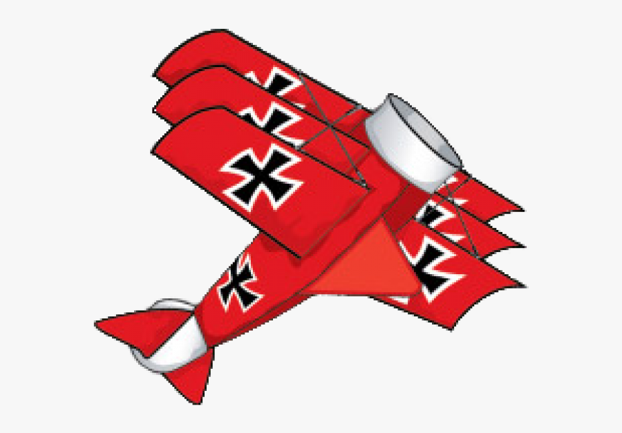 Image Of Red Baron 3-d Nylon Kite From Brainstorm - Red Baron Plane Clip Art, Transparent Clipart