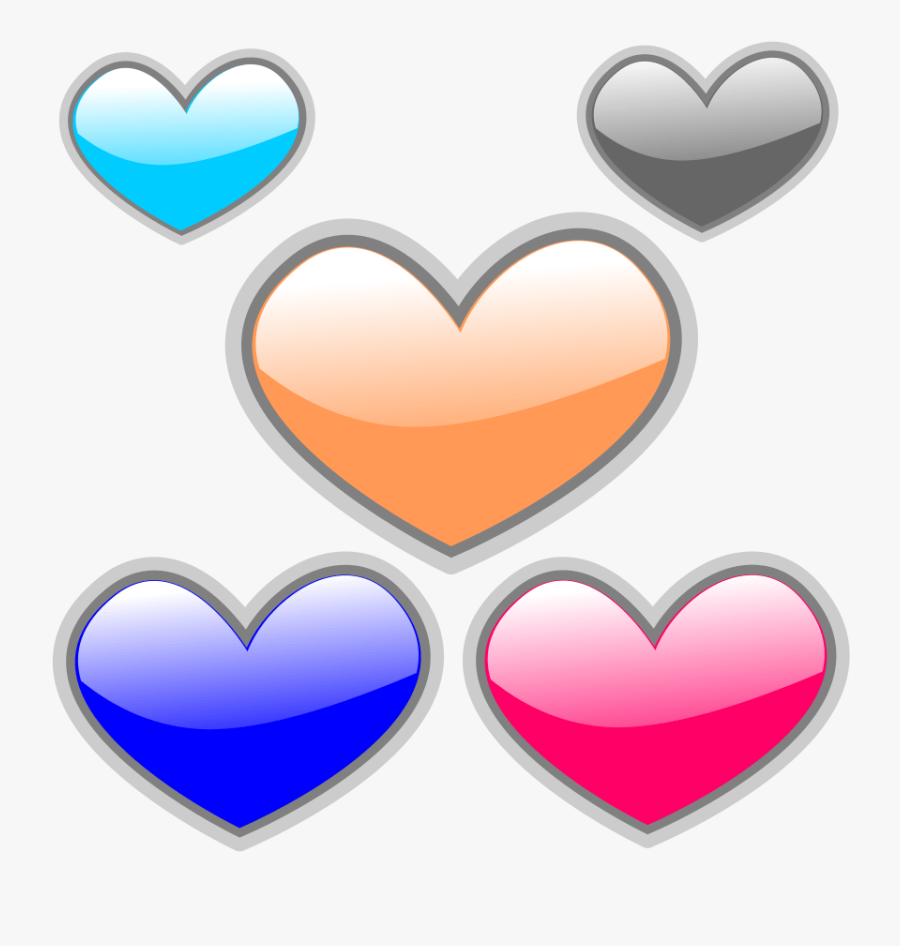 Thumb Image - 5 Hearts Clipart Png, Transparent Clipart