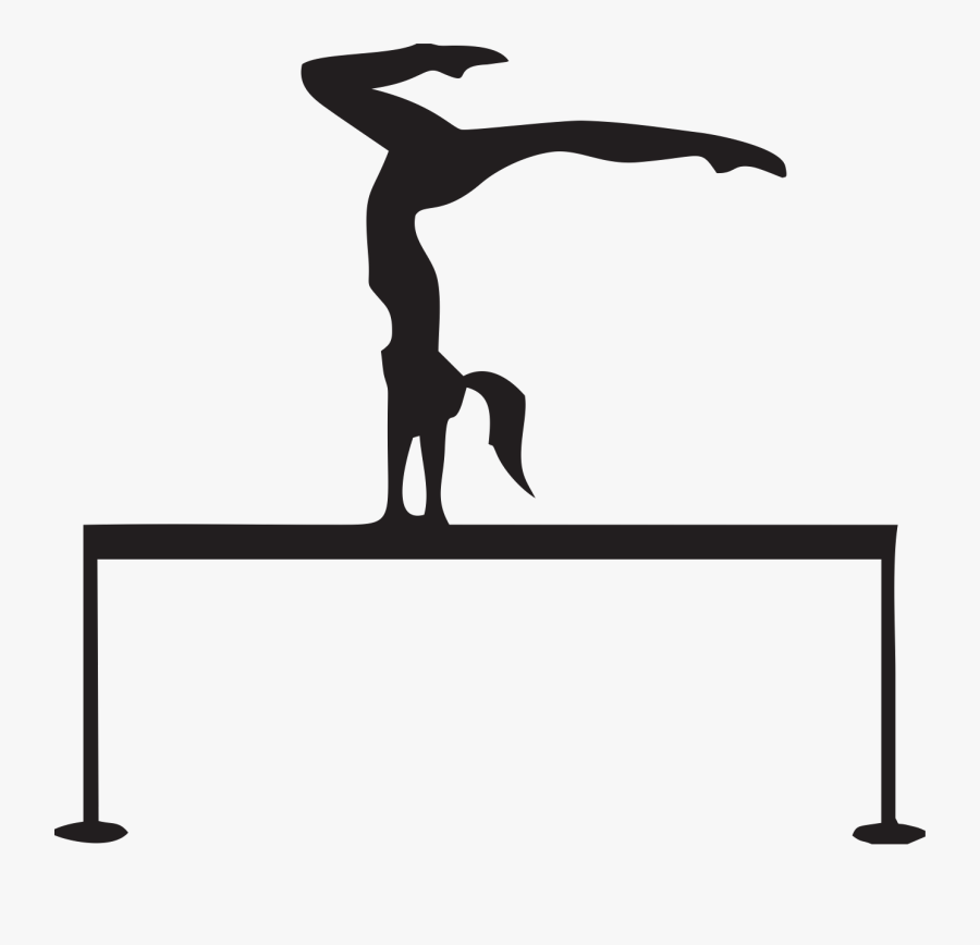 Clip Art Artistic Balance Clip Art - Gymnast Clipart, Transparent Clipart