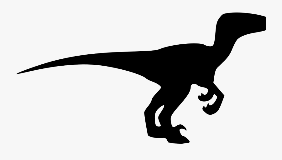 Black And White Images Of Dinosaurs 20 High Resolution - Velociraptor Silhouette, Transparent Clipart