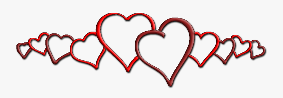 Clip Art Line Of Hearts Clipart - Hearts In A Row, Transparent Clipart