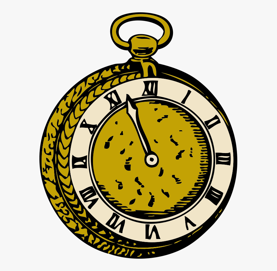 Clock,artwork,yellow - Alice In Wonderland Pocket Watch Clipart, Transparent Clipart