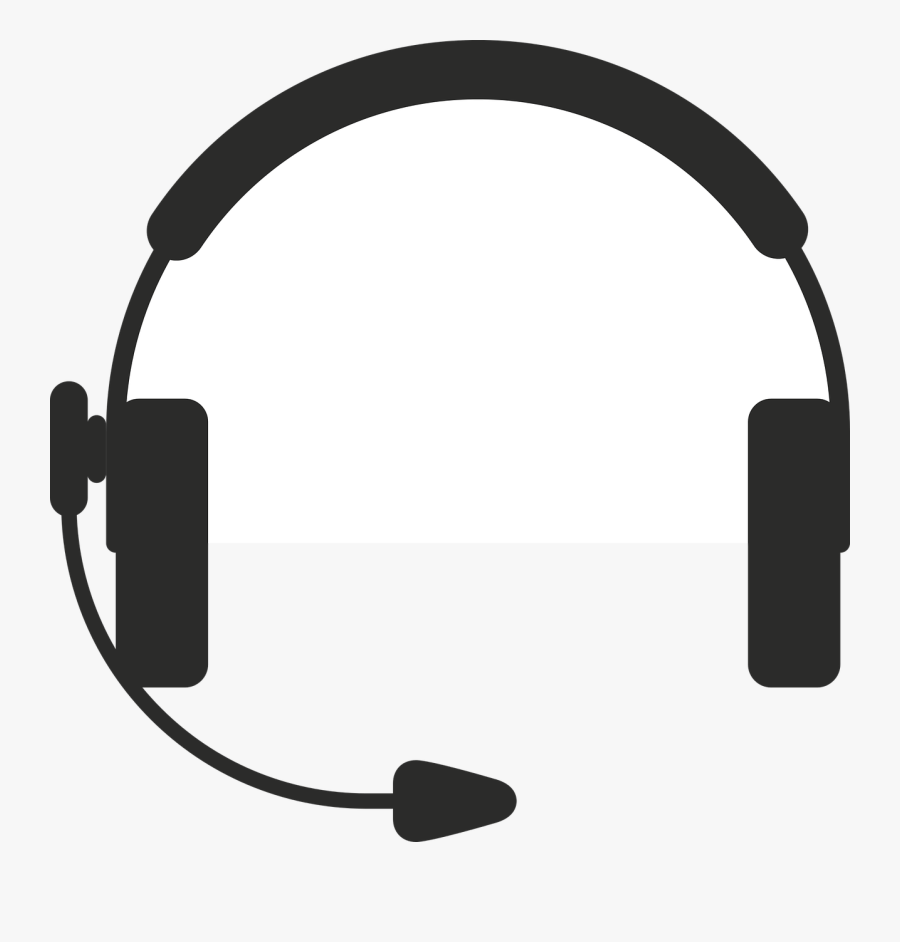 Headphone Clipart Output Device - Call Center Headphones Vector, Transparent Clipart