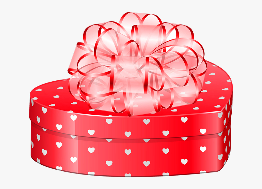 Present Clipart Valentine Heart - Valentine Day Gift Png, Transparent Clipart