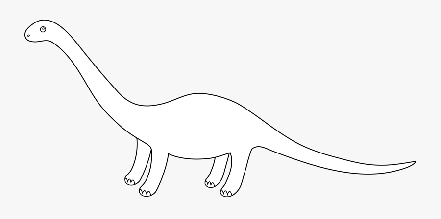Dinosaur - Clipart - Black - And - White - Dinosaur Silhouette White Png, Transparent Clipart