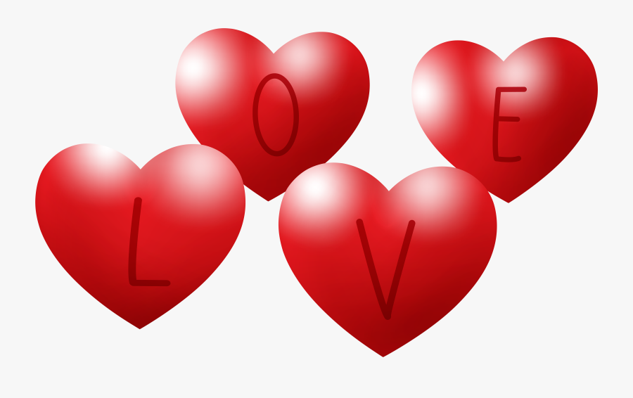 Love Hearts Png Clip Art - Love Heat, Transparent Clipart