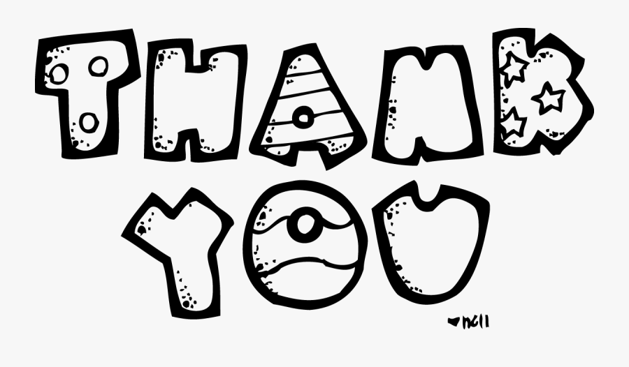 Thank You Clipart Cute Black And White, Transparent Clipart