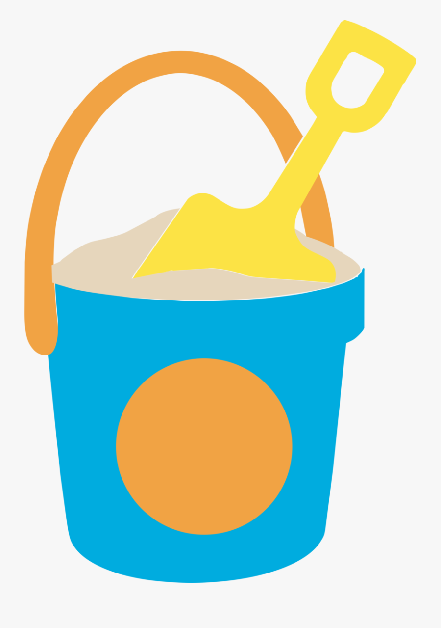 Beach Bucket With Albb Blanks, Transparent Clipart