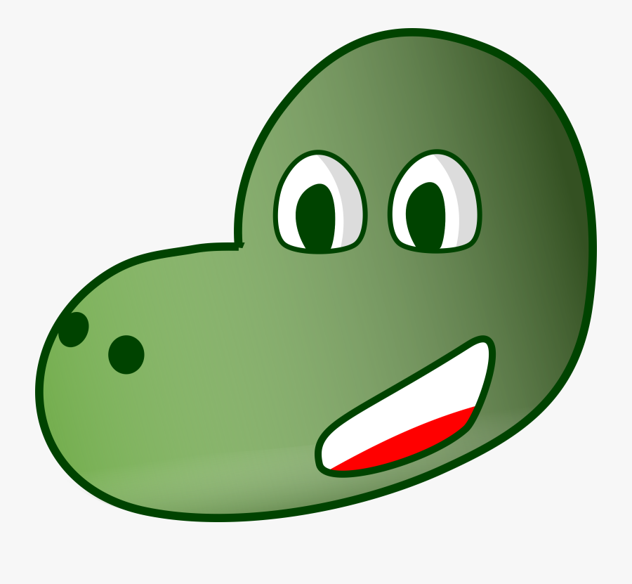 Clipart - Dinosaur Head Clipart, Transparent Clipart