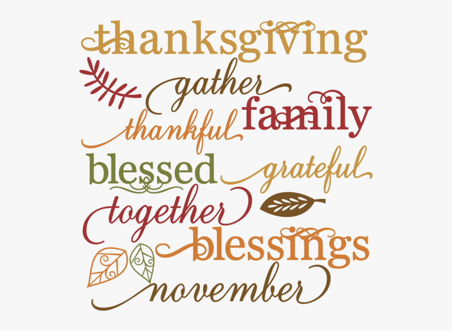 Happy Thanksgiving 2015 Clipart Free Download - Calligraphy, Transparent Clipart