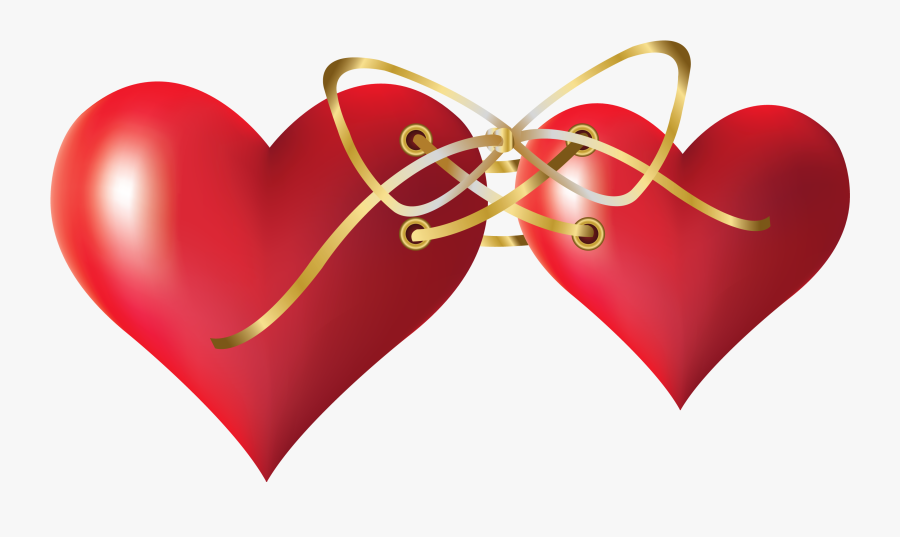 Two Tied Hearts Png Clipartu200b Gallery Yopriceville - Corazones De Amor Png, Transparent Clipart