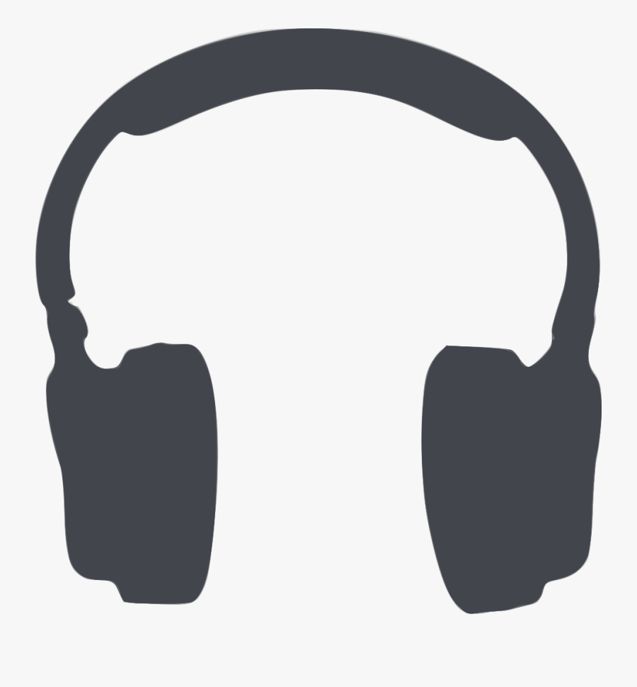 Silhouette Musique - Silhouette Headphone Clipart, Transparent Clipart