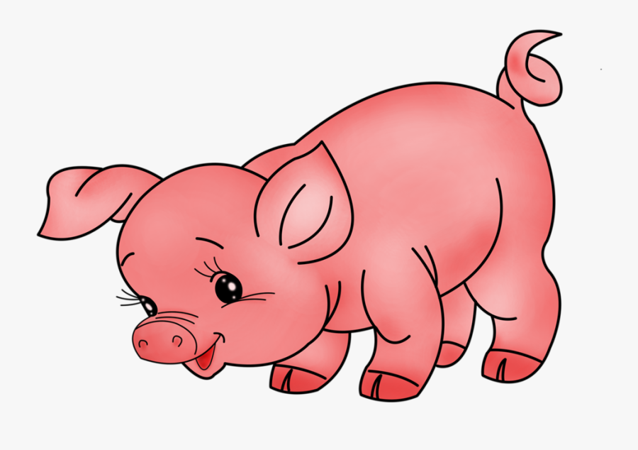 Pig Clipart Farm Animal - Pig Farm Animals Clipart, Transparent Clipart