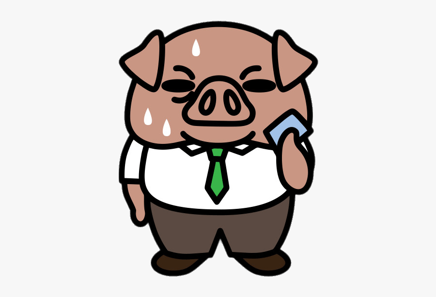 Aggretsuko Character Director Ton The Pig Clip Arts - Director Ton, Transparent Clipart
