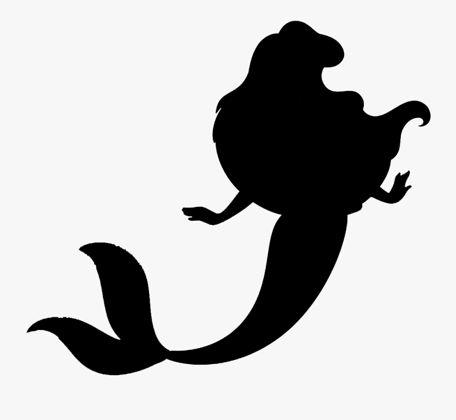 Little Mermaid Silhouette Tshirt Clipart , Png Download, Transparent Clipart