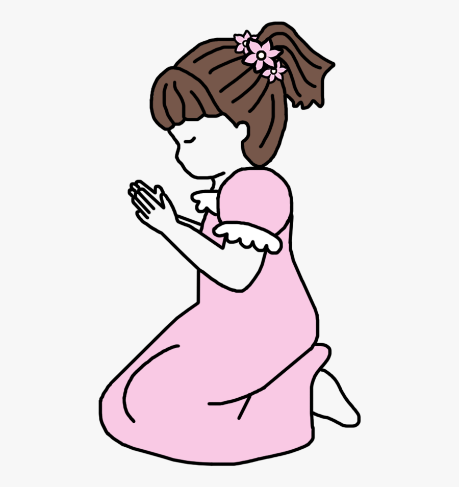 Clipart Boy Prayer - Clip Art Praying Girl Clipart, Transparent Clipart
