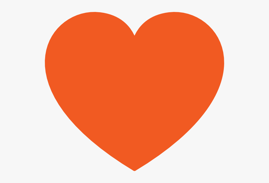 Hearts Clipart Orange - Heart, Transparent Clipart