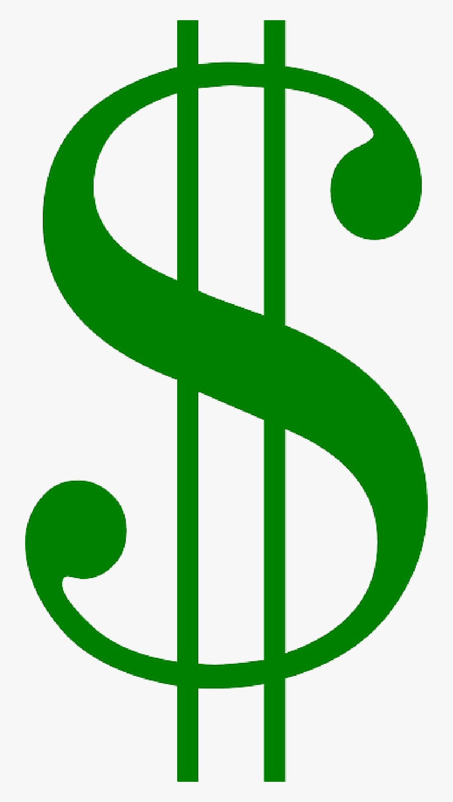 Green, Symbol, Signs, Money, Free, Dollar - Transparent Background Dollar Sign Clipart, Transparent Clipart