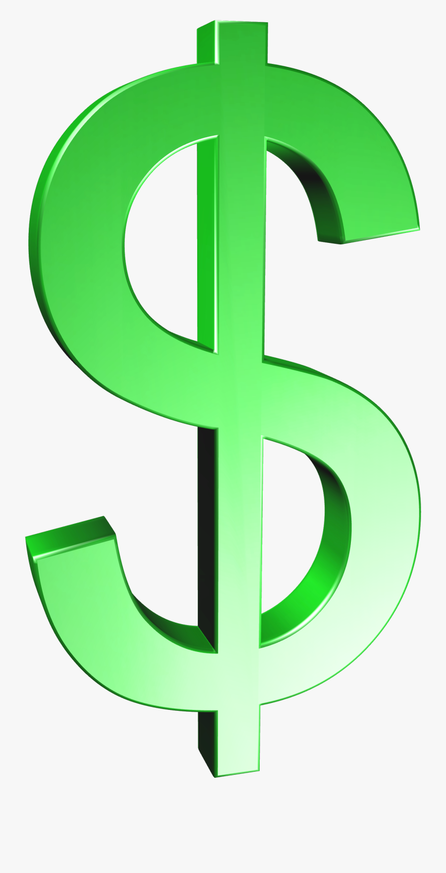 Clip Art Green Dollar Sign Clipart - Transparent Green Dollar Sign, Transparent Clipart