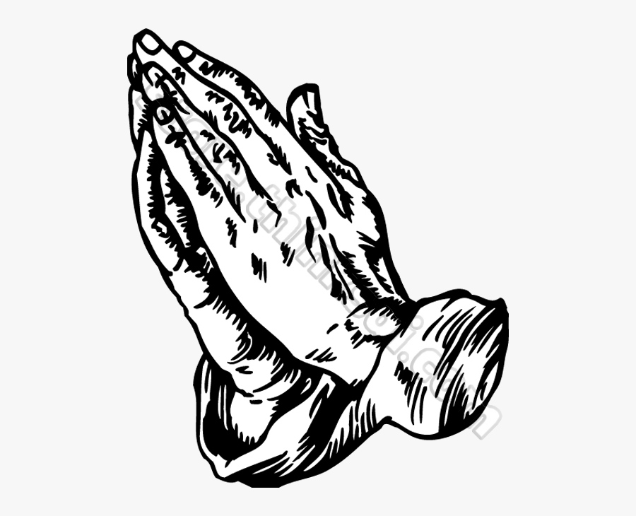 Praying Hands Prayer Clipart Free Images Transparent - Black And White Praying Hands, Transparent Clipart