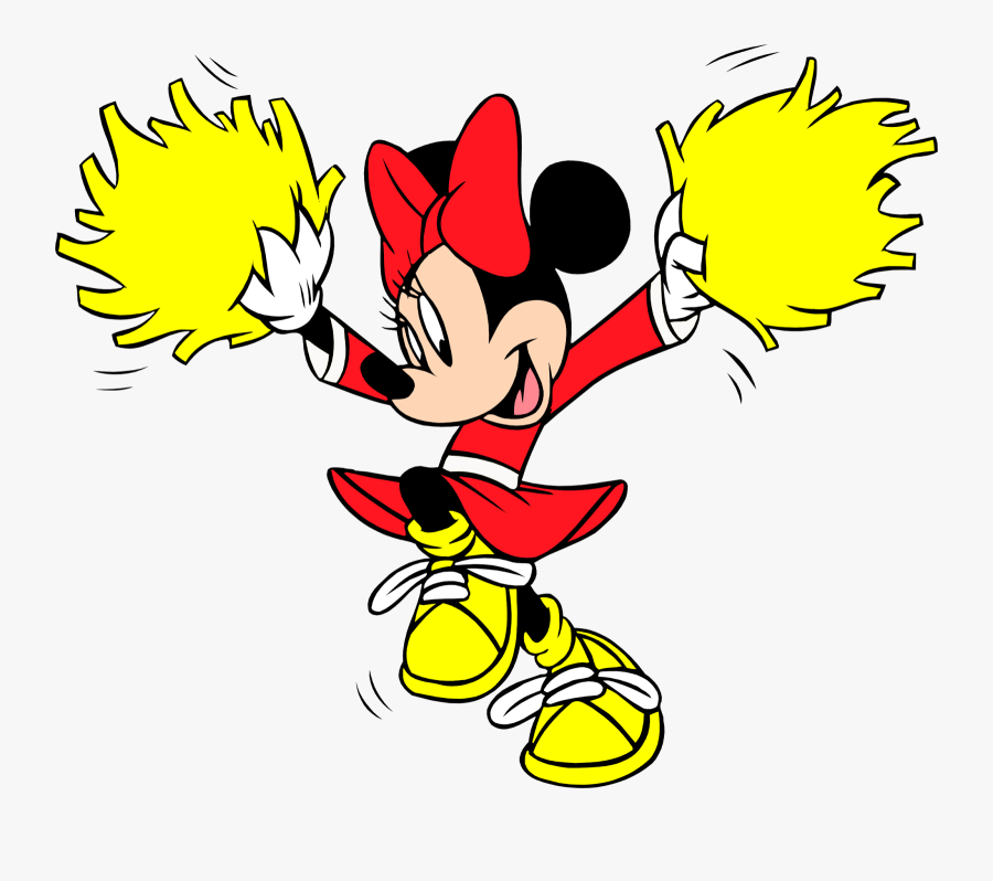 Transparent Gymnastics Clip Art - Minnie Mouse Cheerleader Clipart, Transparent Clipart