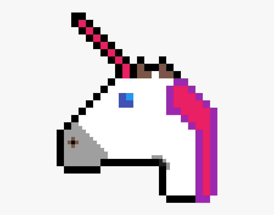 Pixel Art Unicorn Emoji Clipart Png Download Roblox - roblox black hair free transparent png clipart images download