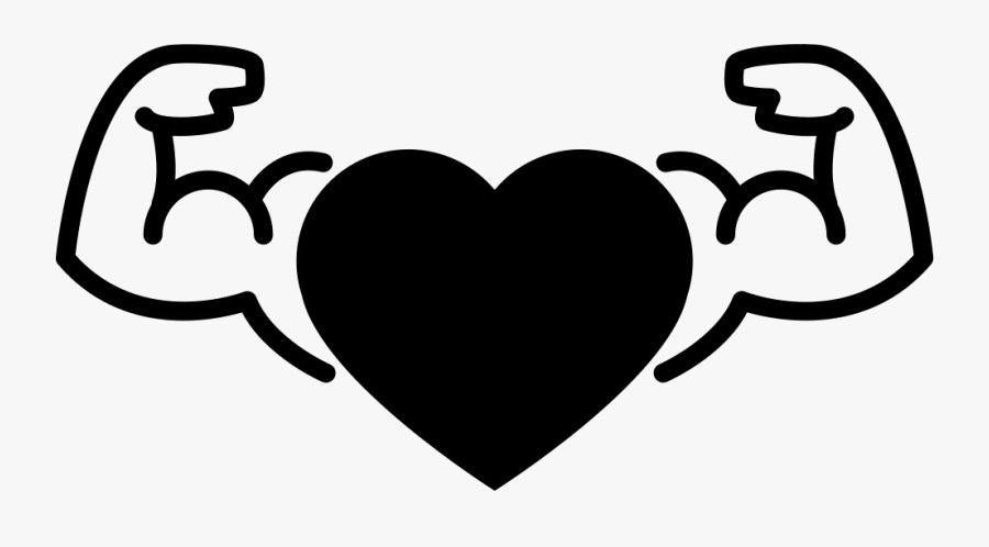 Heart With Male Gymnast - Heart Strong Icon Png, Transparent Clipart