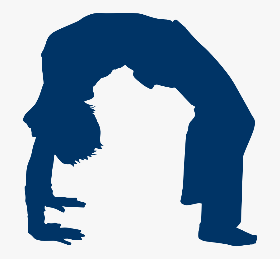 Urdhva Dhanurasana Print And Cut, Silhouette Vinyl, - Bridge Exercise Clipart, Transparent Clipart