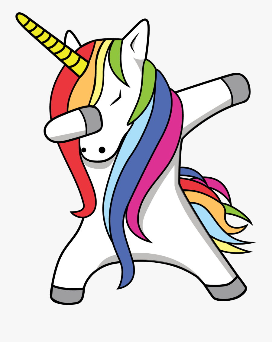 Dabbing Unicorn - Dab Unicorn, Transparent Clipart