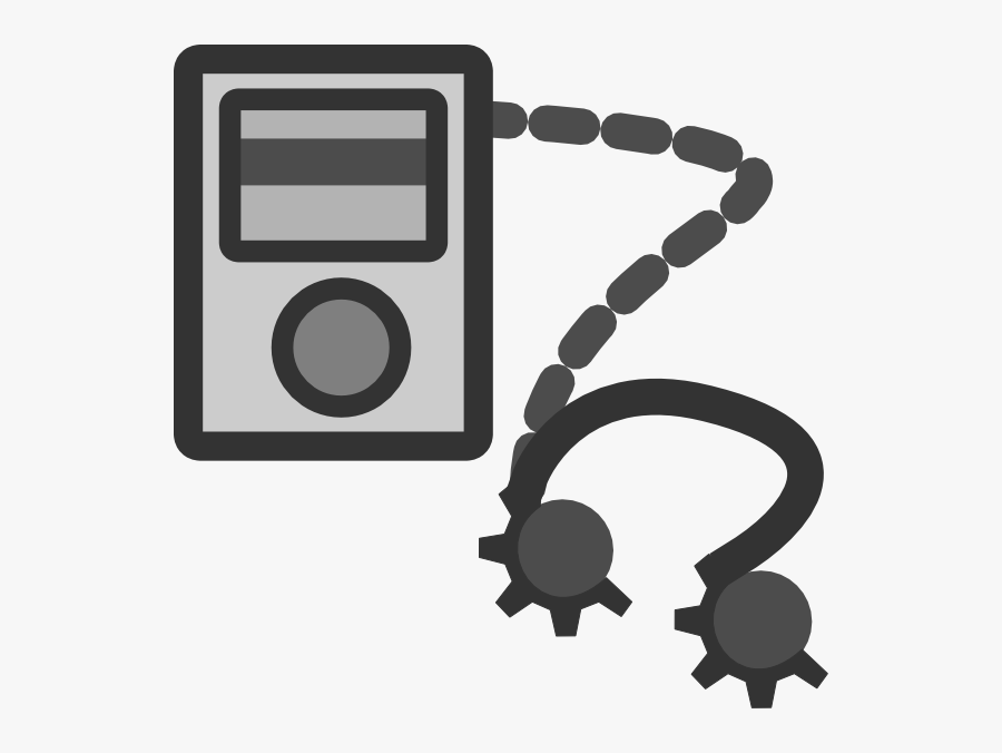 Mp3 Player With Headphones Svg Clip Arts - Mp3 Player, Transparent Clipart