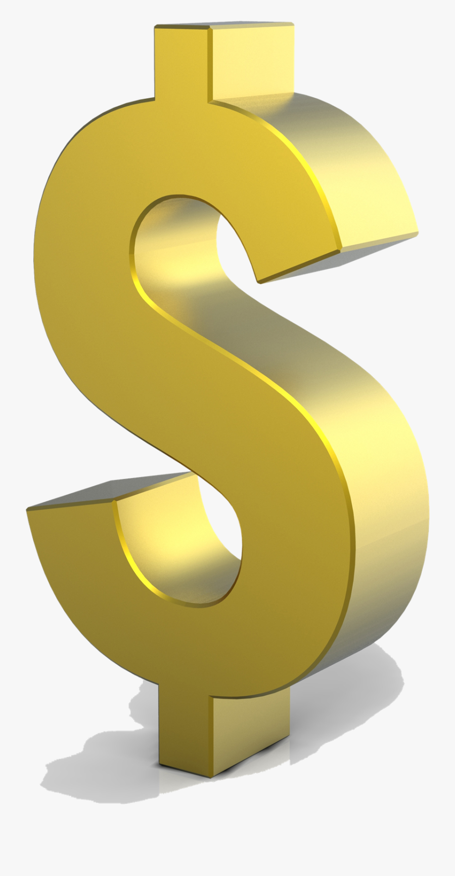 Gold Dollar Png Hd - Transparent Background Gold Dollar Sign Png, Transparent Clipart
