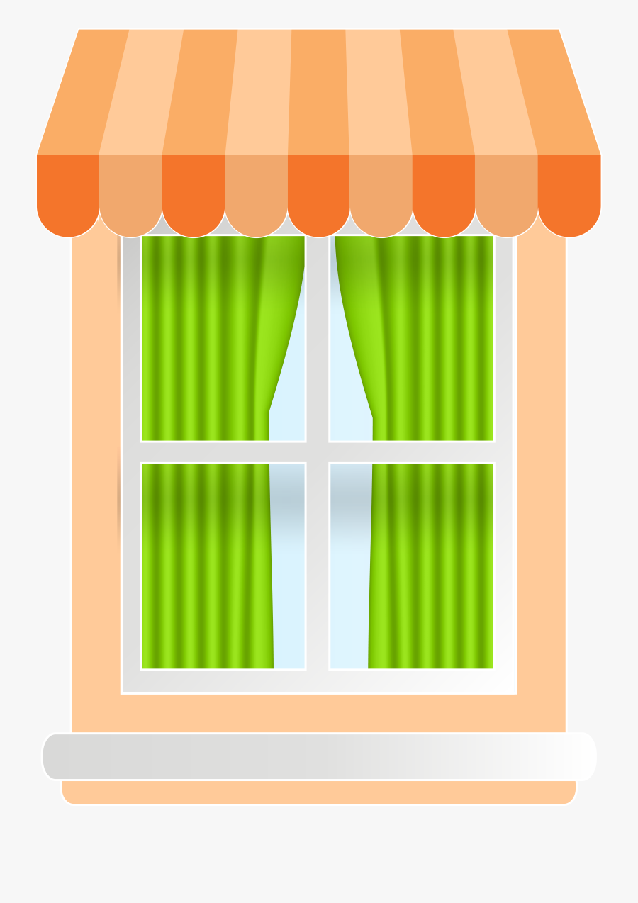 Orange Window Png Clip Art - Illustration, Transparent Clipart