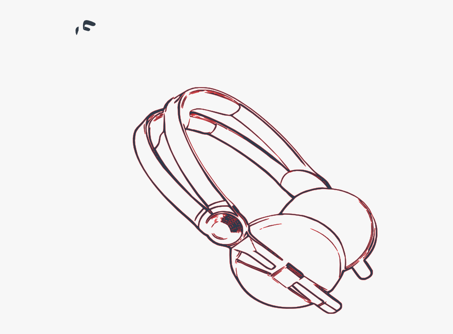 Black And White Headphones Clip Art, Transparent Clipart