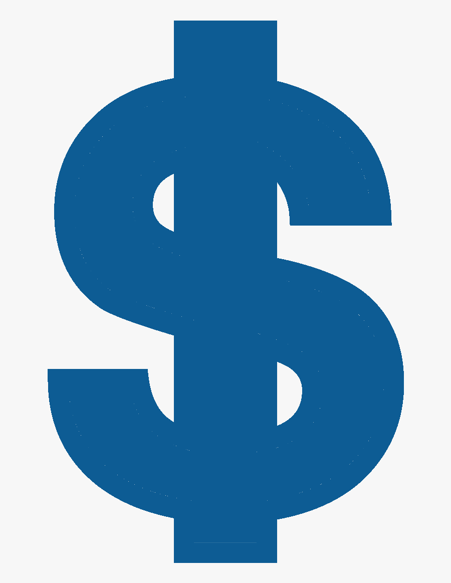 Transparent Fundraiser Clipart - Blue Dollar Sign Png , Free