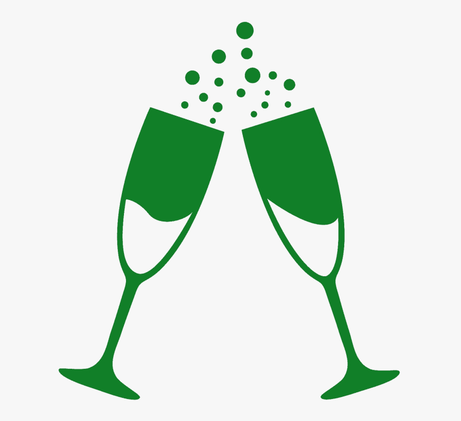 Glass Vector Graphics White Champagne Wine Clipart - Silhouette Champagne Glasses Clipart, Transparent Clipart