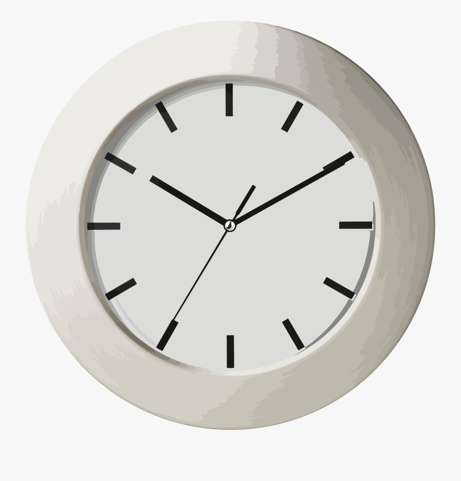 Light Gray Beige Clock Clipart Png - Clock, Transparent Clipart