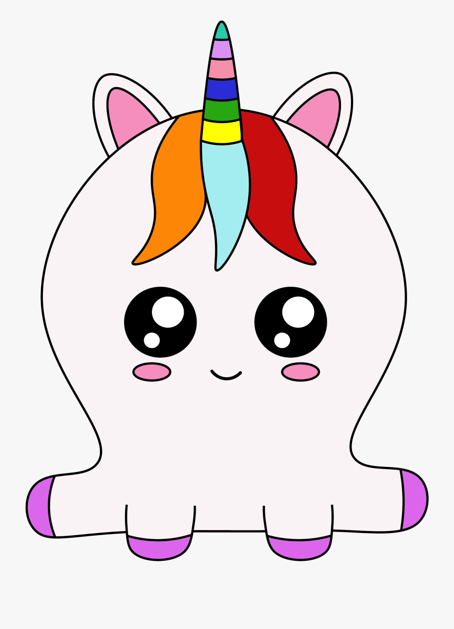 Free Cute Cartoon Unicorn - Cartoon Unicorn, Transparent Clipart