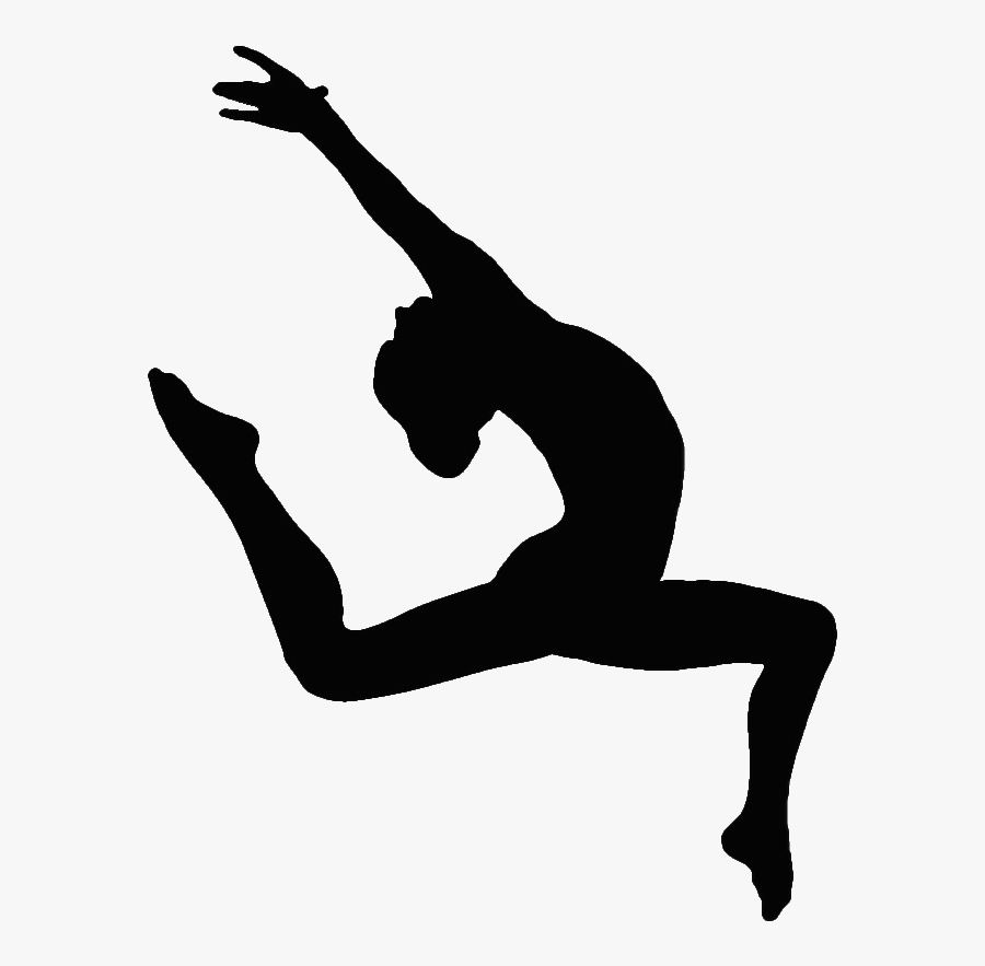 Gymnastics Clipart Transparent Background - Gymnast Clip Art Silhouette, Transparent Clipart