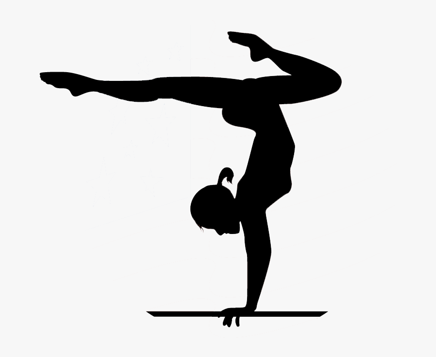 Gymnastics Handstand Cheerleading Clip Art - Transparent Gymnast Clip Art, Transparent Clipart