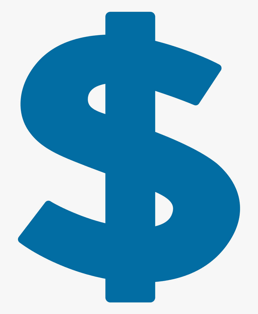 Dollar Sign Icon Blue - Blue Dollar Sign Transparent, Transparent Clipart