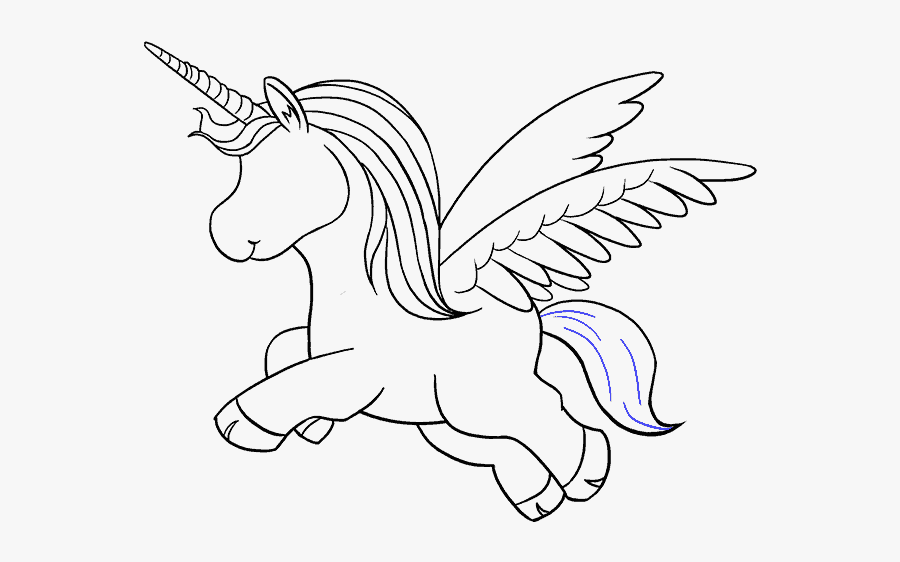Clip Art Drawing Unicorns Free Download - Step By Step Drawings Of A Unicorn, Transparent Clipart