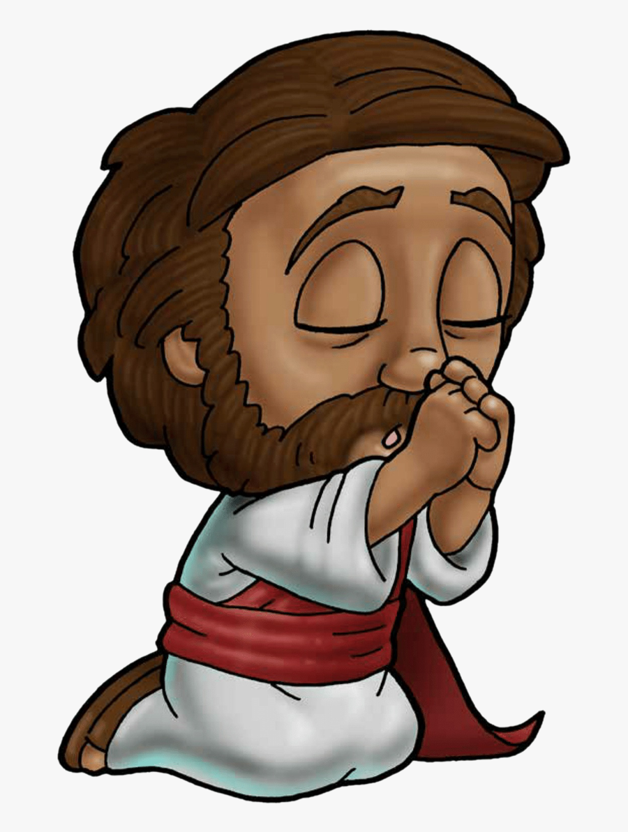 Clip Art Pictures Of Jesus Praying Free - Jesus Cartoon Transparent Background, Transparent Clipart