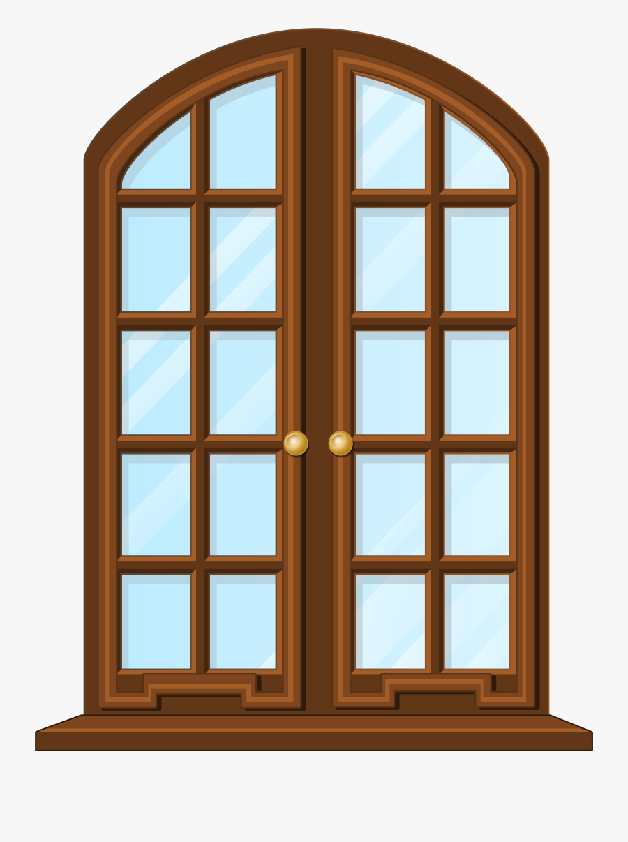 Brown Window Png Clip Art, Transparent Clipart
