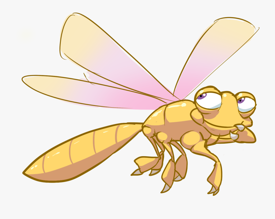 Dragonfly Clipart Orange - Net-winged Insects, Transparent Clipart