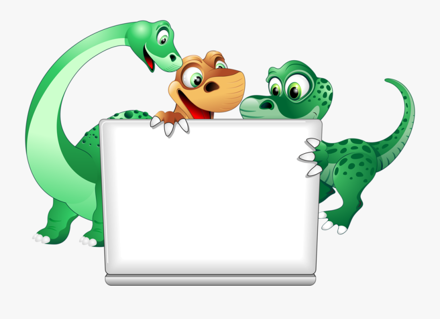 Dinosaur Clipart Frame - Cumpleaños Dinosaurios Animados, Transparent Clipart