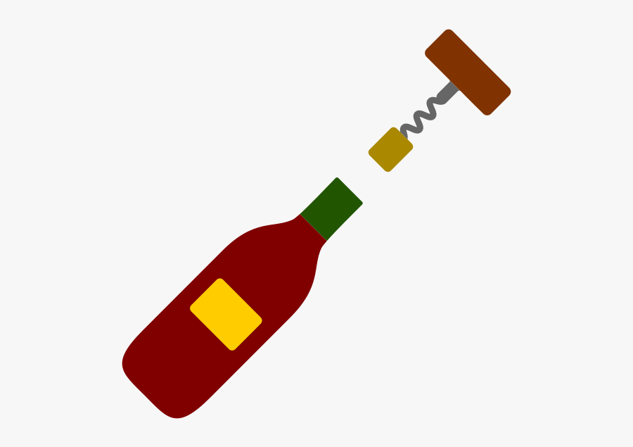 Line,yellow,wine - Wine Bottle Opener Clipart, Transparent Clipart