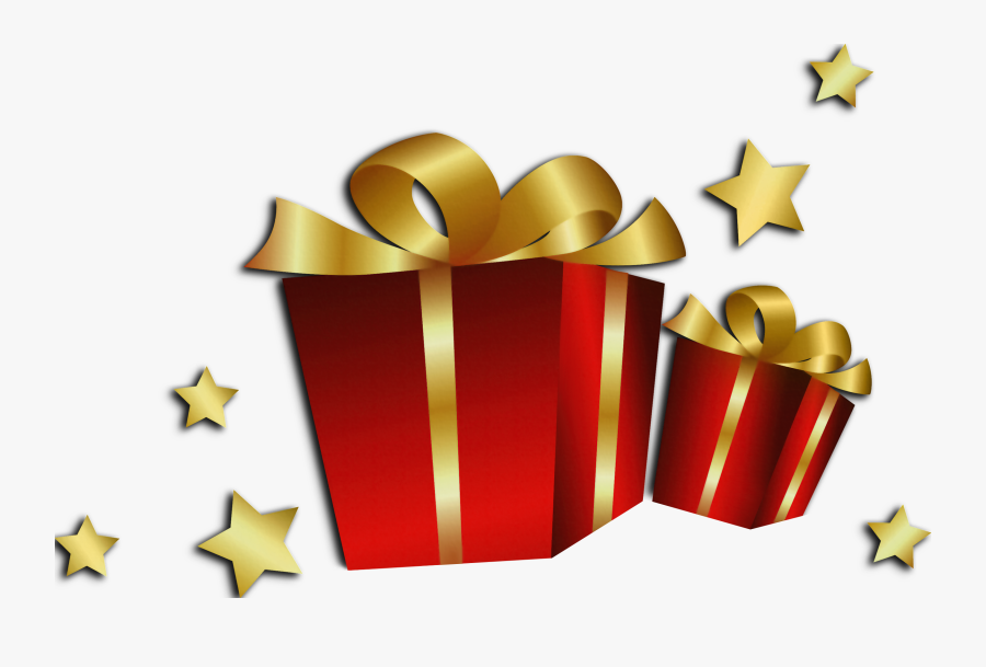 Download Transparent Christmas Red Gift Boxes Clipart - Lutin Du Père Noel, Transparent Clipart