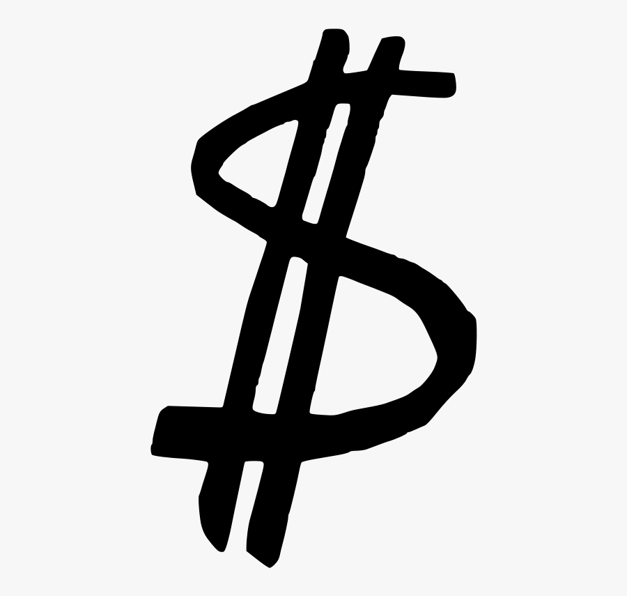 Monochrome - Transparent Photos Dollar Sign, Transparent Clipart