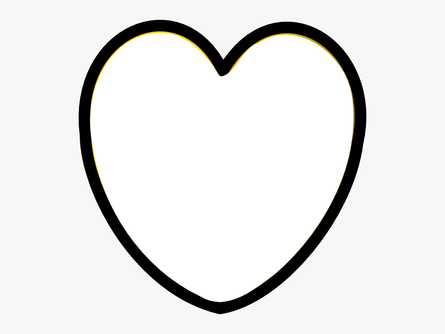 Heart Clipart Black And White 3 - Heart, Transparent Clipart