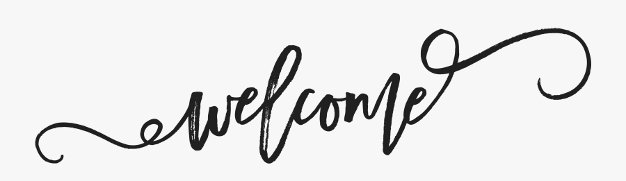 The Harwood Welcome - Calligraphy Welcome To Our Wedding, Transparent Clipart